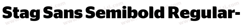 Stag Sans Semibold Regular字体转换